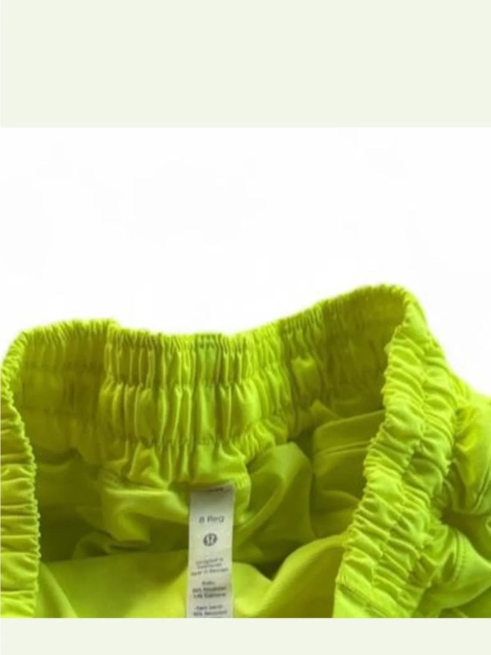 lululemon athletica Neon Lime Elastic-Waist Women’s Athletic Shorts